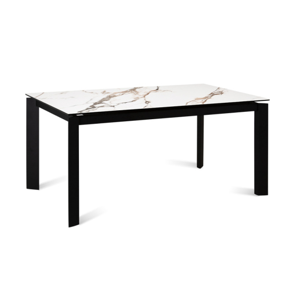 Стол NEVADA 160 (NEVADA 160 ROSE GOLD CER, BK)